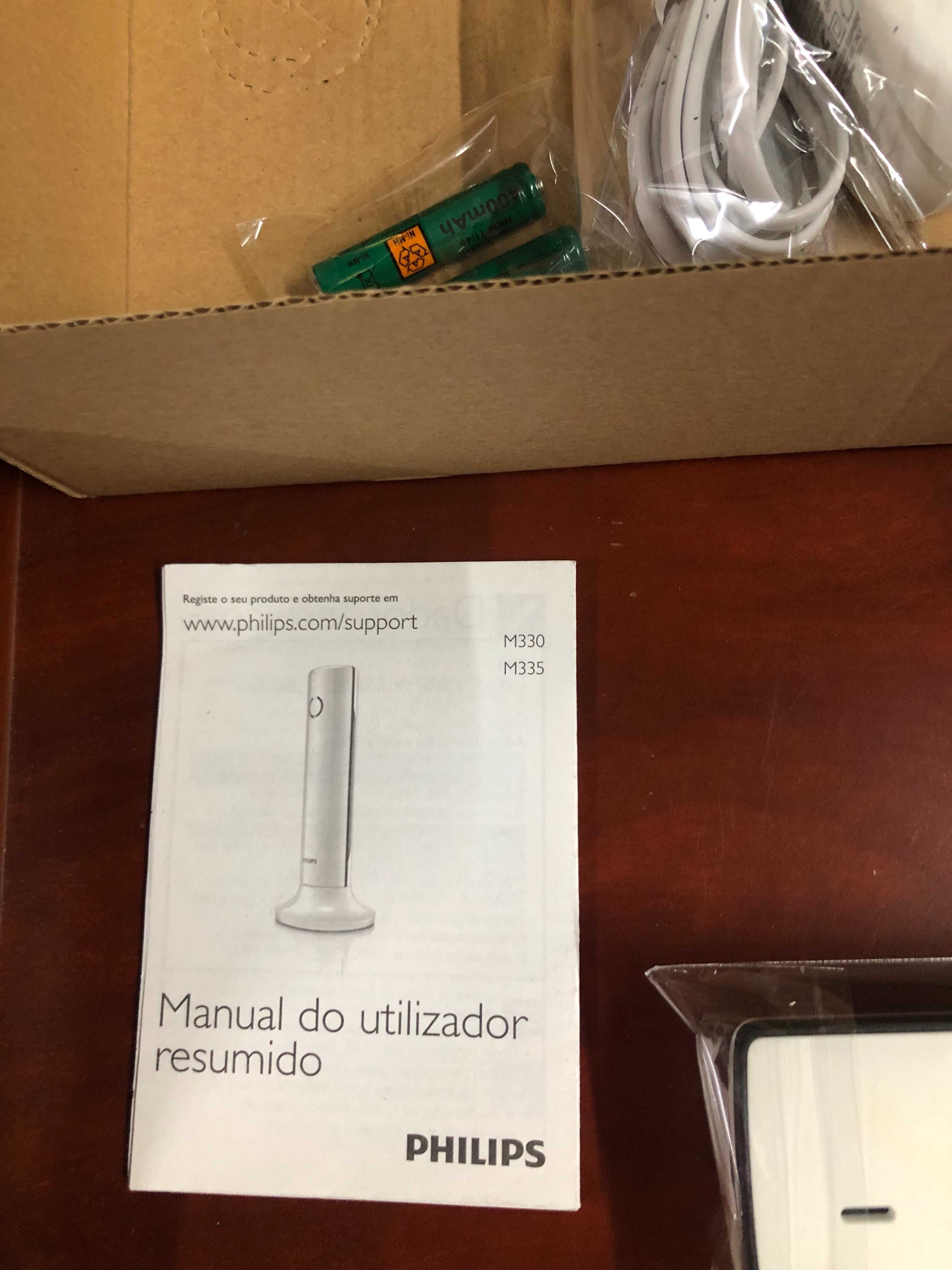 Telefone fixo Philips M330 branco novo