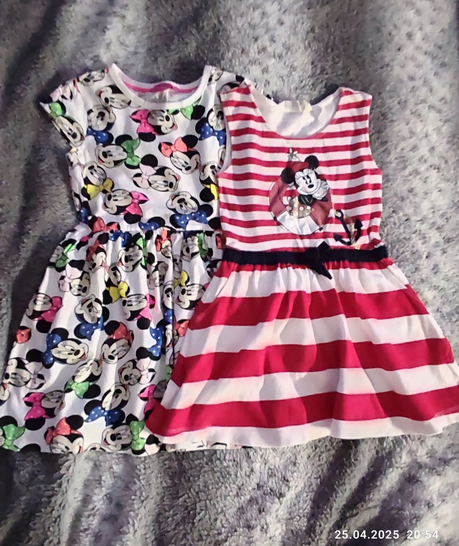 Dwie sukienki letnie z Myszką Minnie Disney
