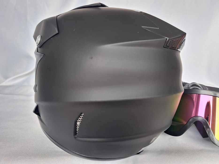 Kask motocrossowy fullface ATV Dirt Bike Black L/XL 59-60cm