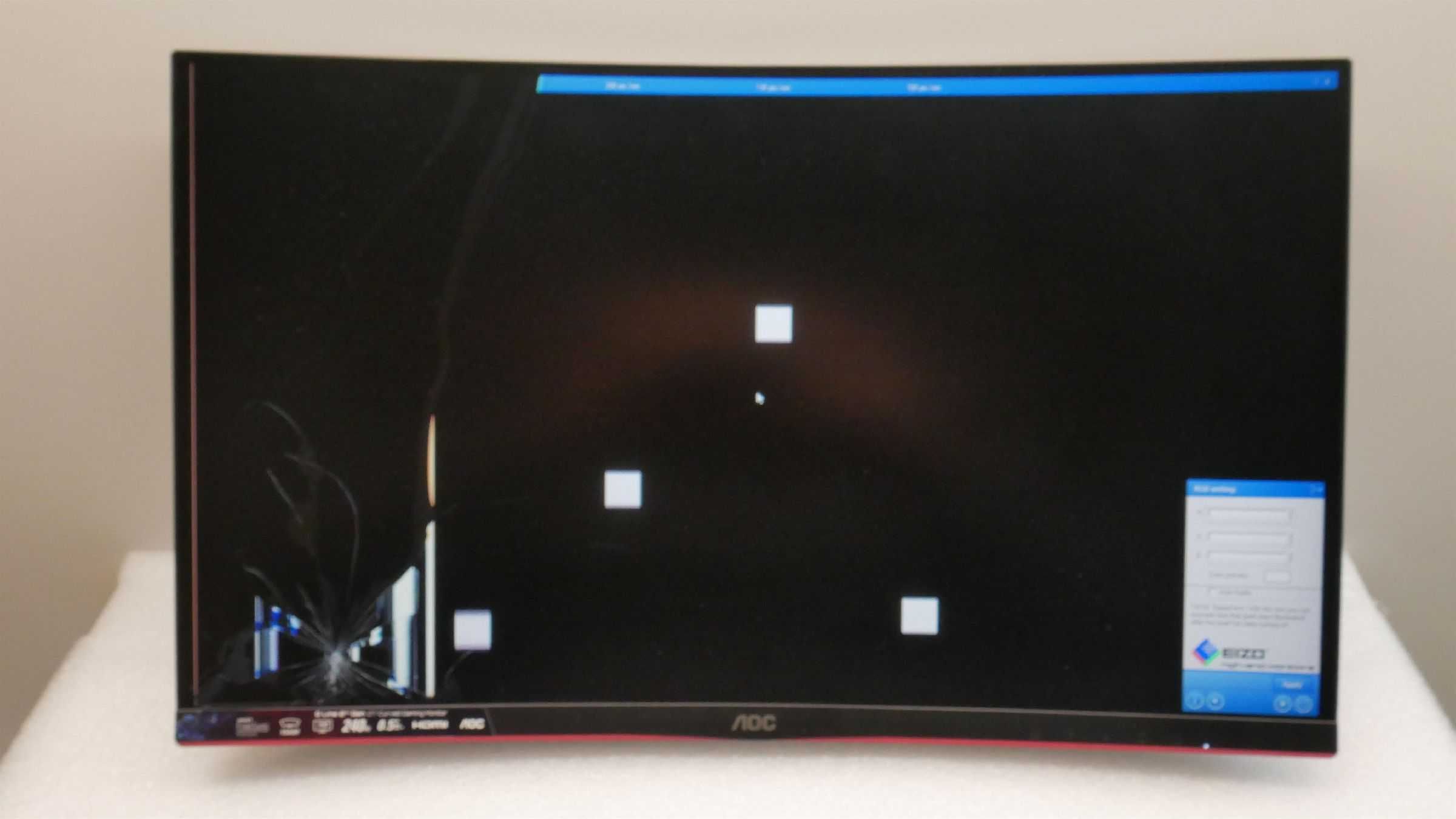AOC C27G2ZU/BK Gamingowy Monitor 27" Uszkodzony Zbita Matryca