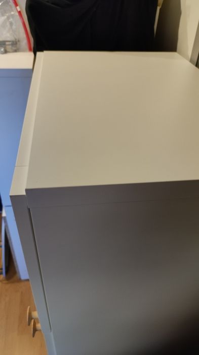 Szafka BESTA IKEA  biała regał słupek