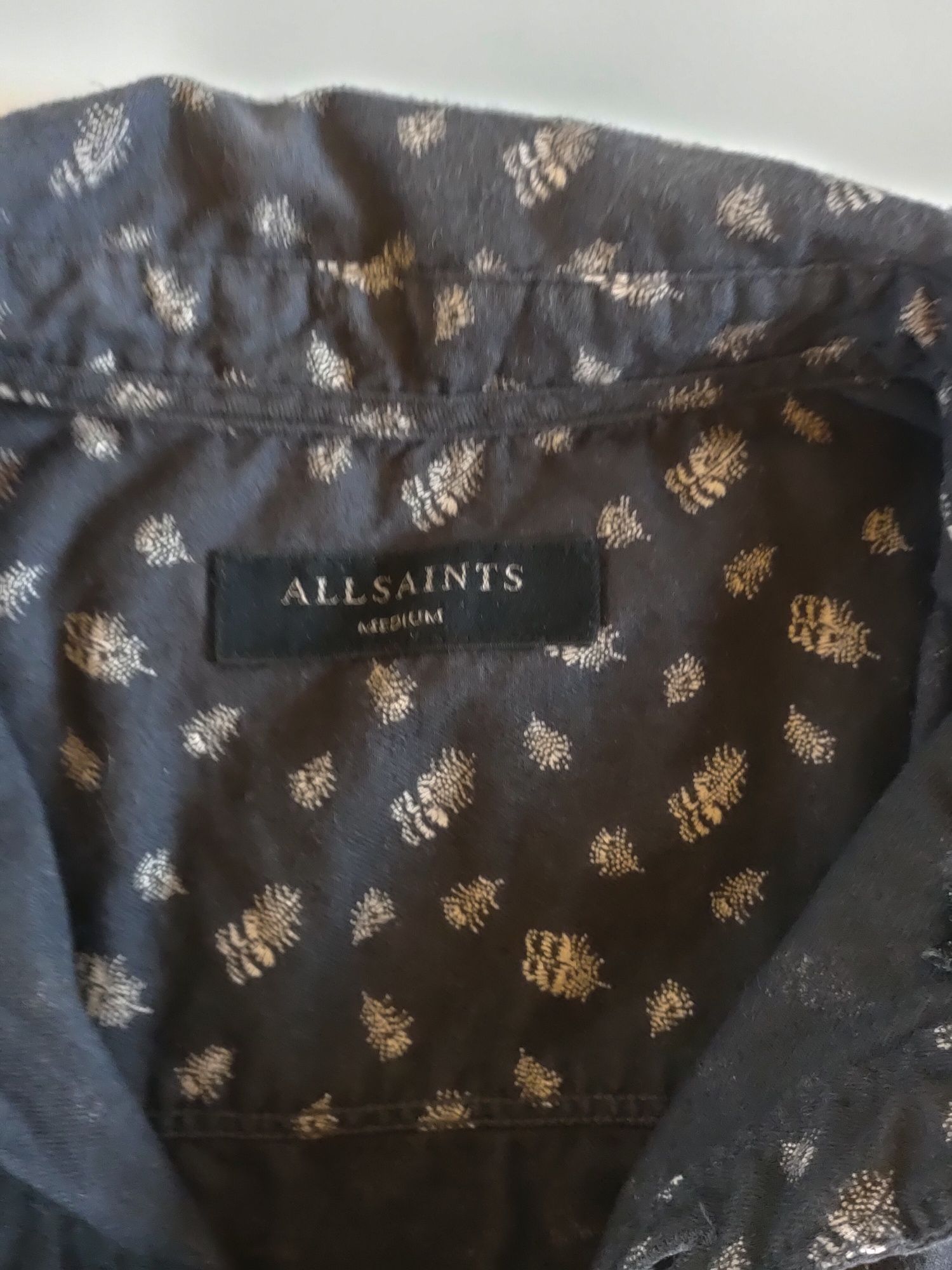 Koszula z długim rękawem czarna AllSaints Pinehurts LS M