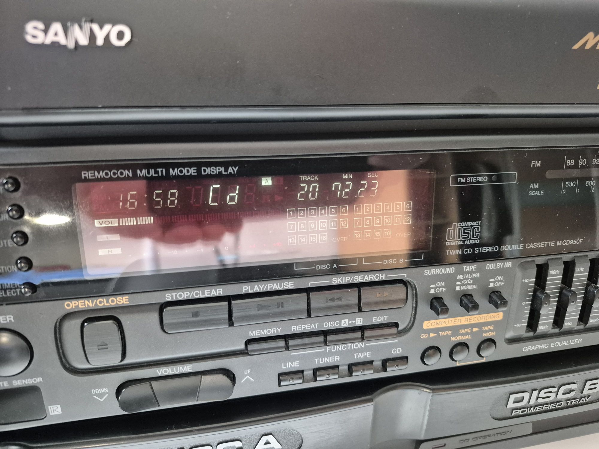 Sanyo M CD950F boombox radio z CD unikat