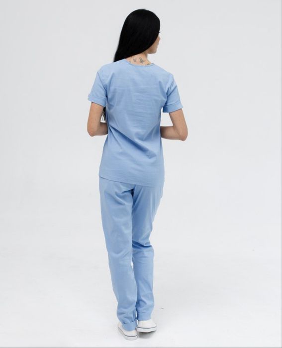 Медичний хірургічний костюм жіночий блакитний