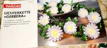 Stroik Łańcuch,lampki,świecący "Gerbera"2 m,lampki na prąď