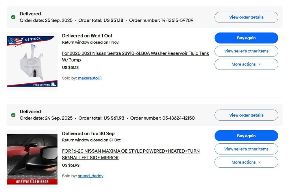 Автозапчасти Одежда Обувь eBay Amazon покупка доставка из USA