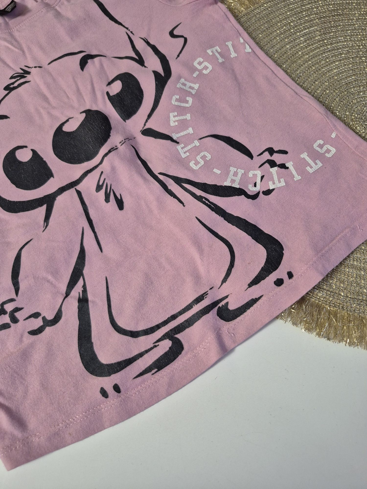 Disney, Primark, Stitch, bluzka, koszulka, t-shirt, rozmiar 116, 5-6la