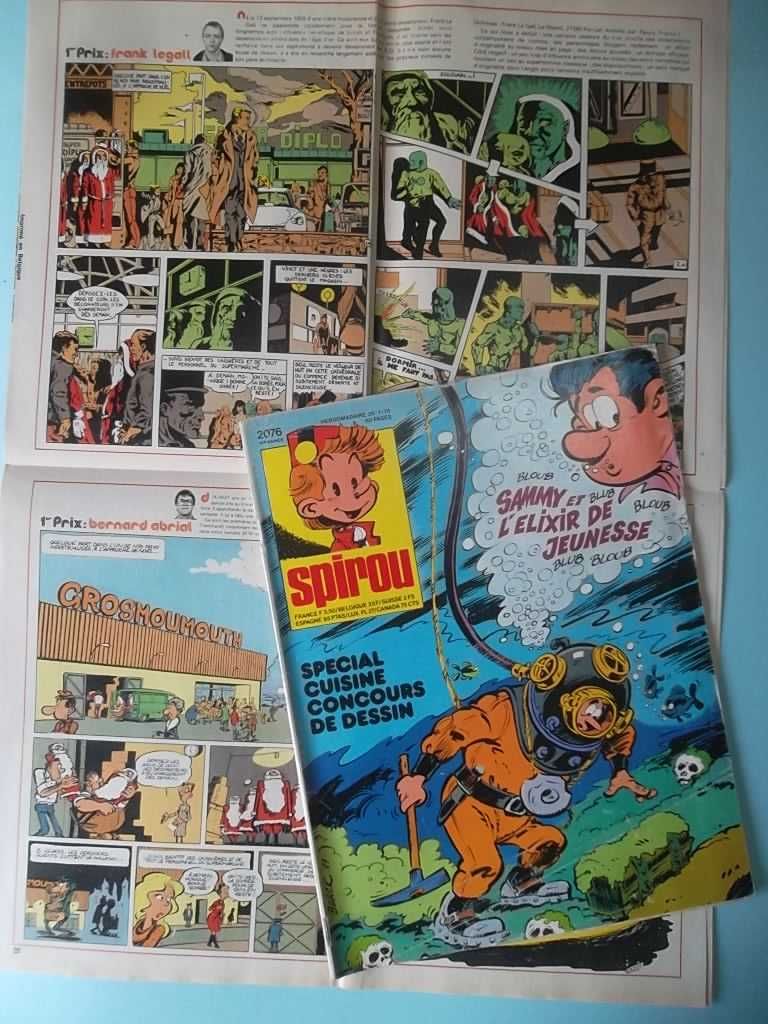 Revistas SPIROU em francês (anos 60/70) com RAROS BRINDES