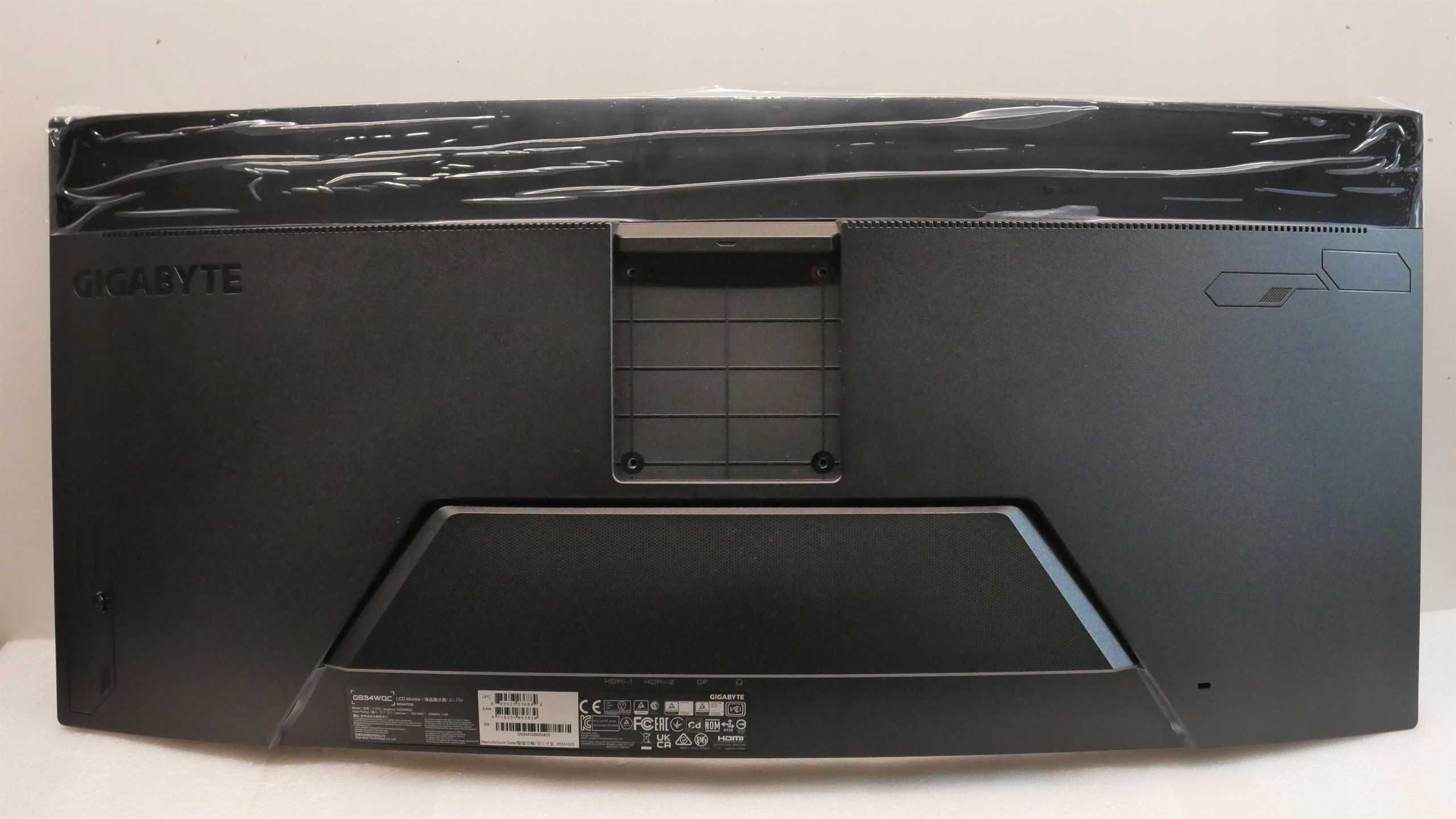 Gamingowy monitor Gigabyte GS34WQC lekko uszkodzony