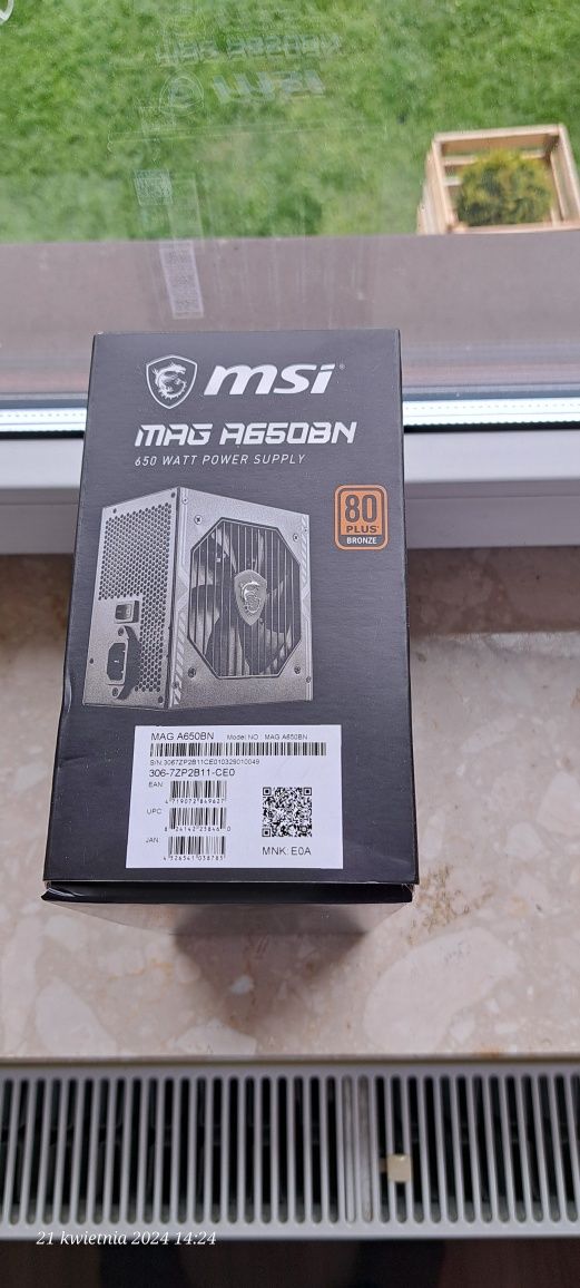 Zasilacz msi mag a650bn