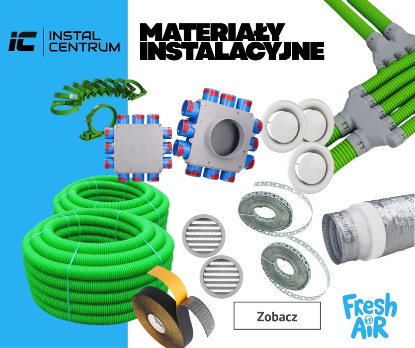 Wentylacja Mechaniczna, Rekuperacja do 150 - 170 m2 montaż cała polska