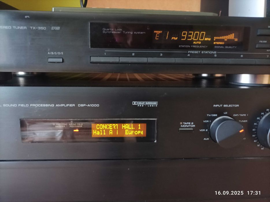Wzmacniacz kina Yamaha DSP-A1000 + tuner TX-350  - Amplituner