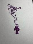 Chrome hearts purple rubber necklace