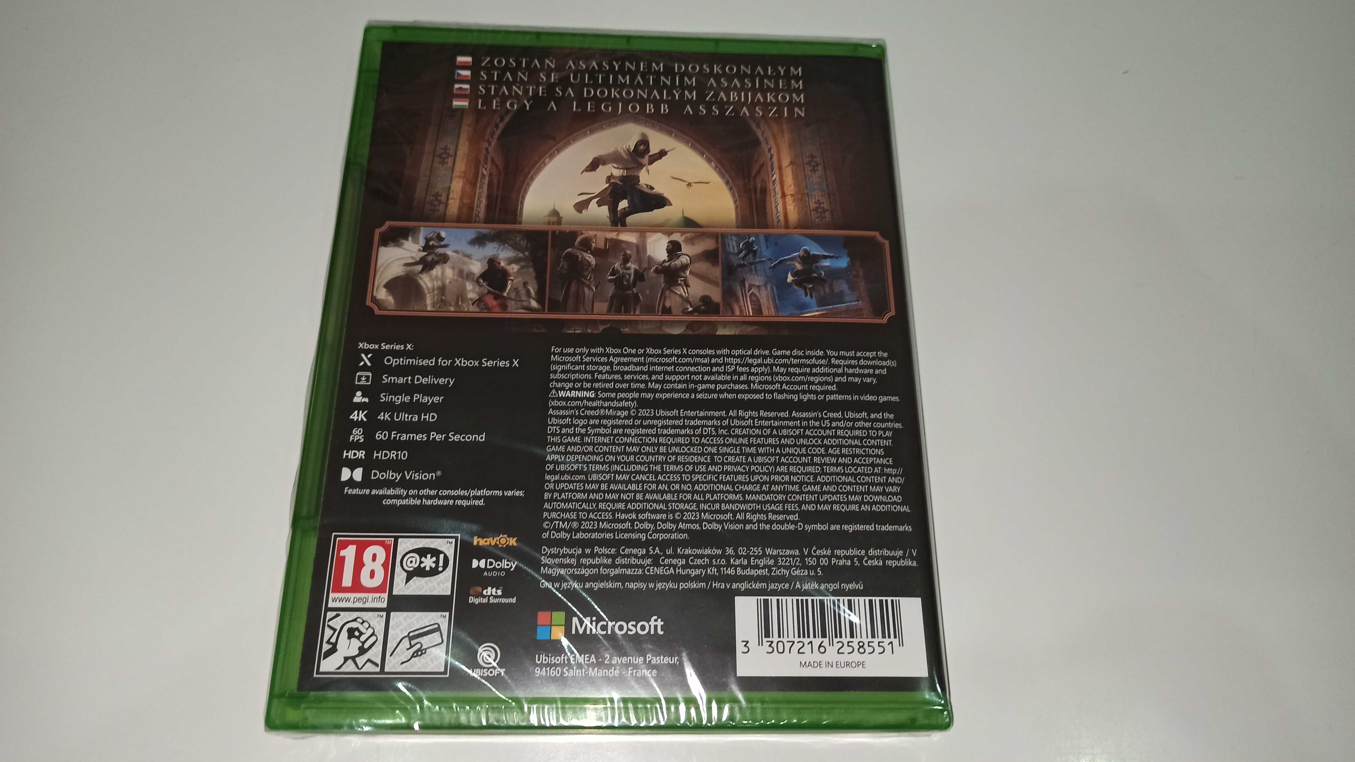 xbox one ASSASSINS CREED MIRAGE PL po polsku , polska okładka NOWA!