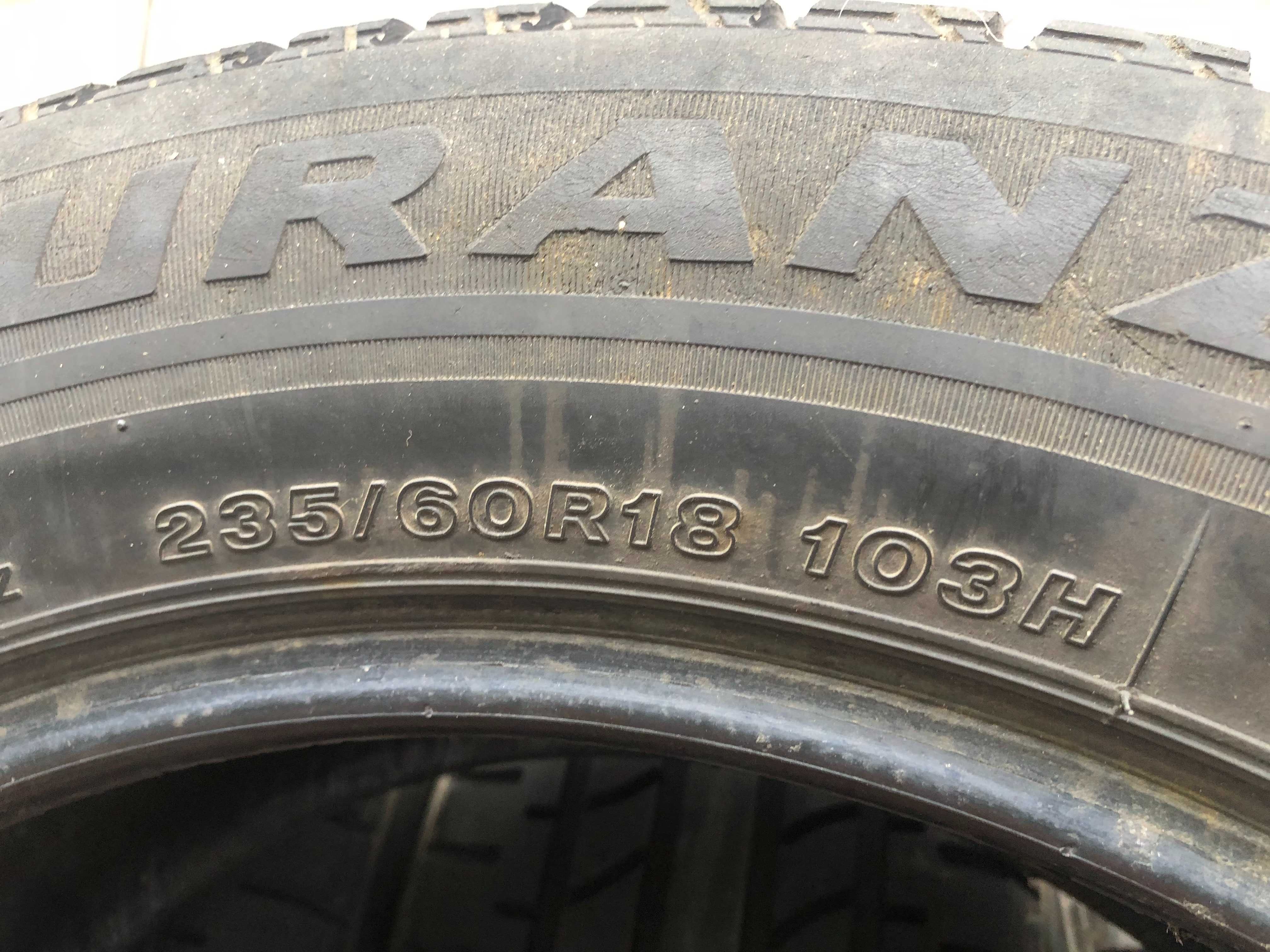 235-60-R18 BRIDGESTONE TURANZA комплект всесезонной резины GERMANY