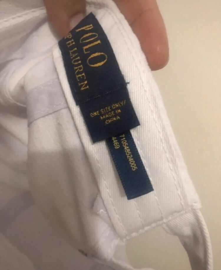 Boné branco Ralph Lauren