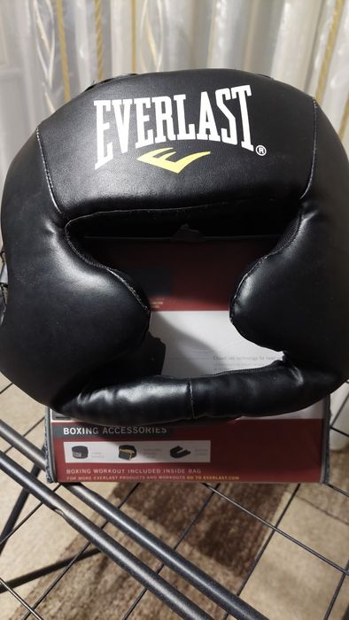 Шолом тренувальний б/в, чорний, Everlast MMA Headgear 7420LXL, р. XL