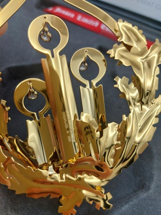 Retrro/vintage styl bombka platerowana 18k złotem