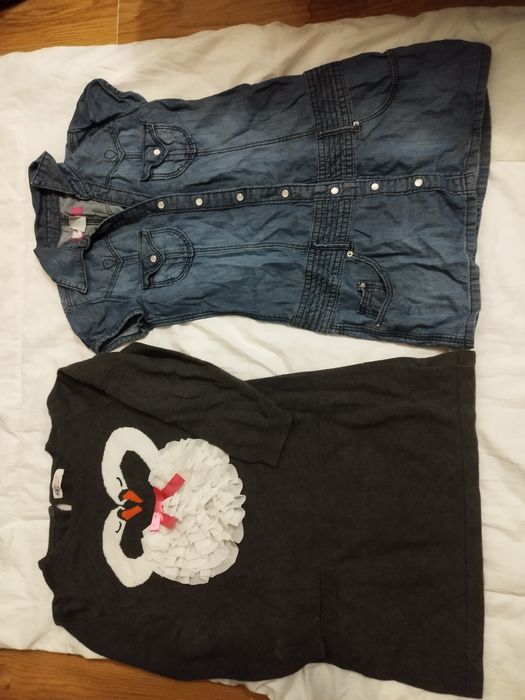 Tuniki zestaw na 128/130 cm