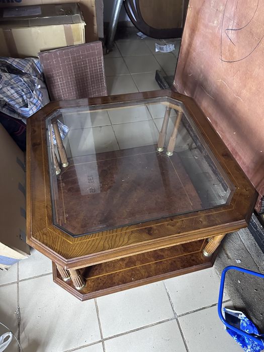 Mesa centro bidro mogno