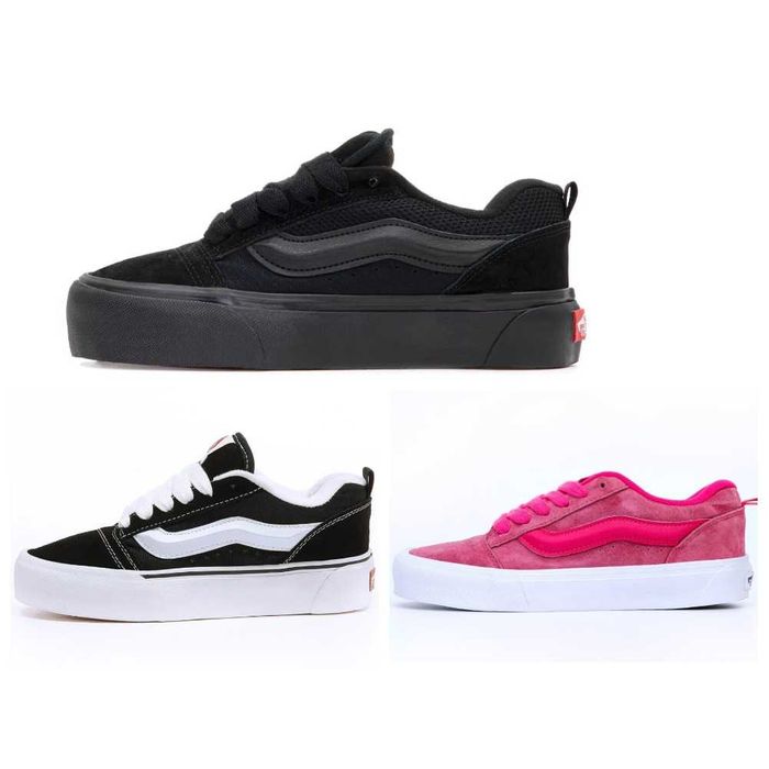 Женские кеды Vans KNU Skool Platform кроссовки ванс на платформе кеди