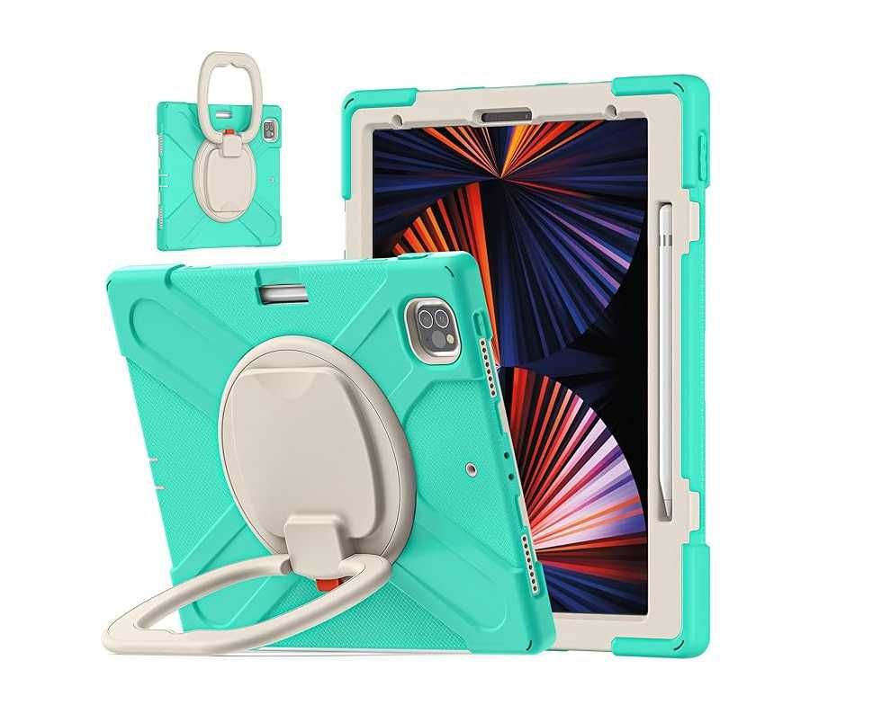 Etui Obudowa Case Tablet iPad Pro 12.9" 2020/2018 z Podpórką Miętowy