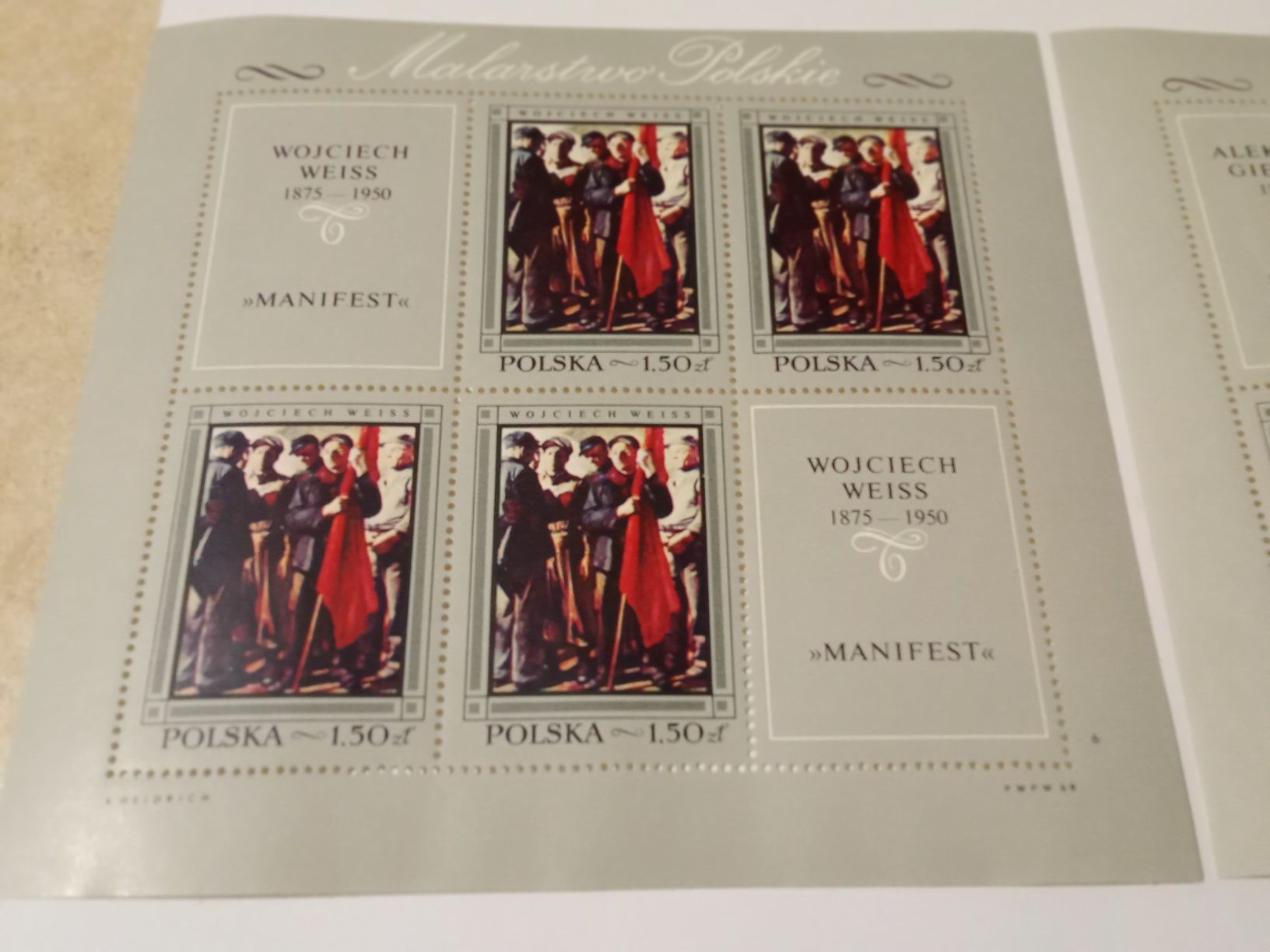 Zestaw znaczków pocztowych Malarstwo Polskie