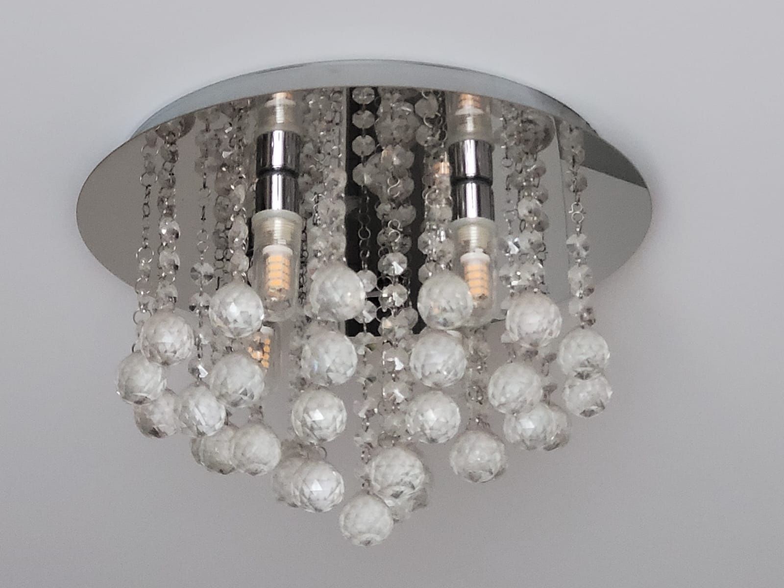 Lampa sufitowa kryształy Almonte plafon. Glamour