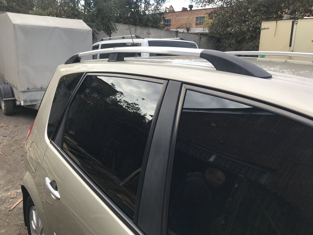 ТОП! Renault Scenic 2003-2009 Рейлінги Хром (коротка база)Рено сценик