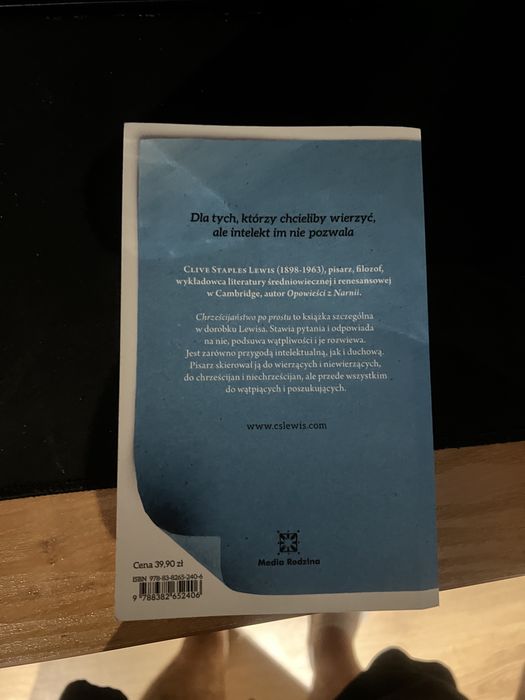C.S Lewis Chrześcijanstwo po prostu Książka