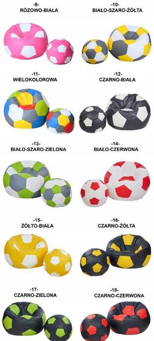 Pufa WOREK SAKO Piłka XXL Fotel Siedzisko Dla Dzieci Kolor (GRATIS)