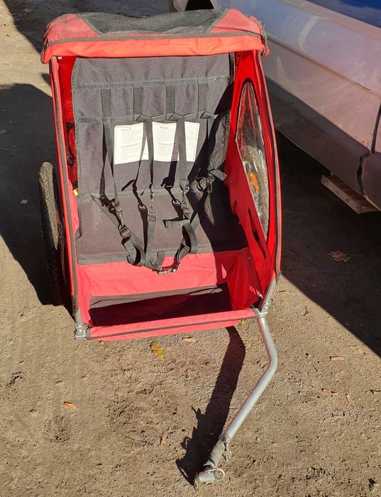 Przyczepka rowerowa dla dzieci 1-2  osobowa. Sprezyny Ladny stan