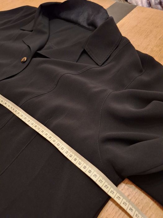 Marynarka żakiet czarny jak nowy roz 52 elegancki lejący