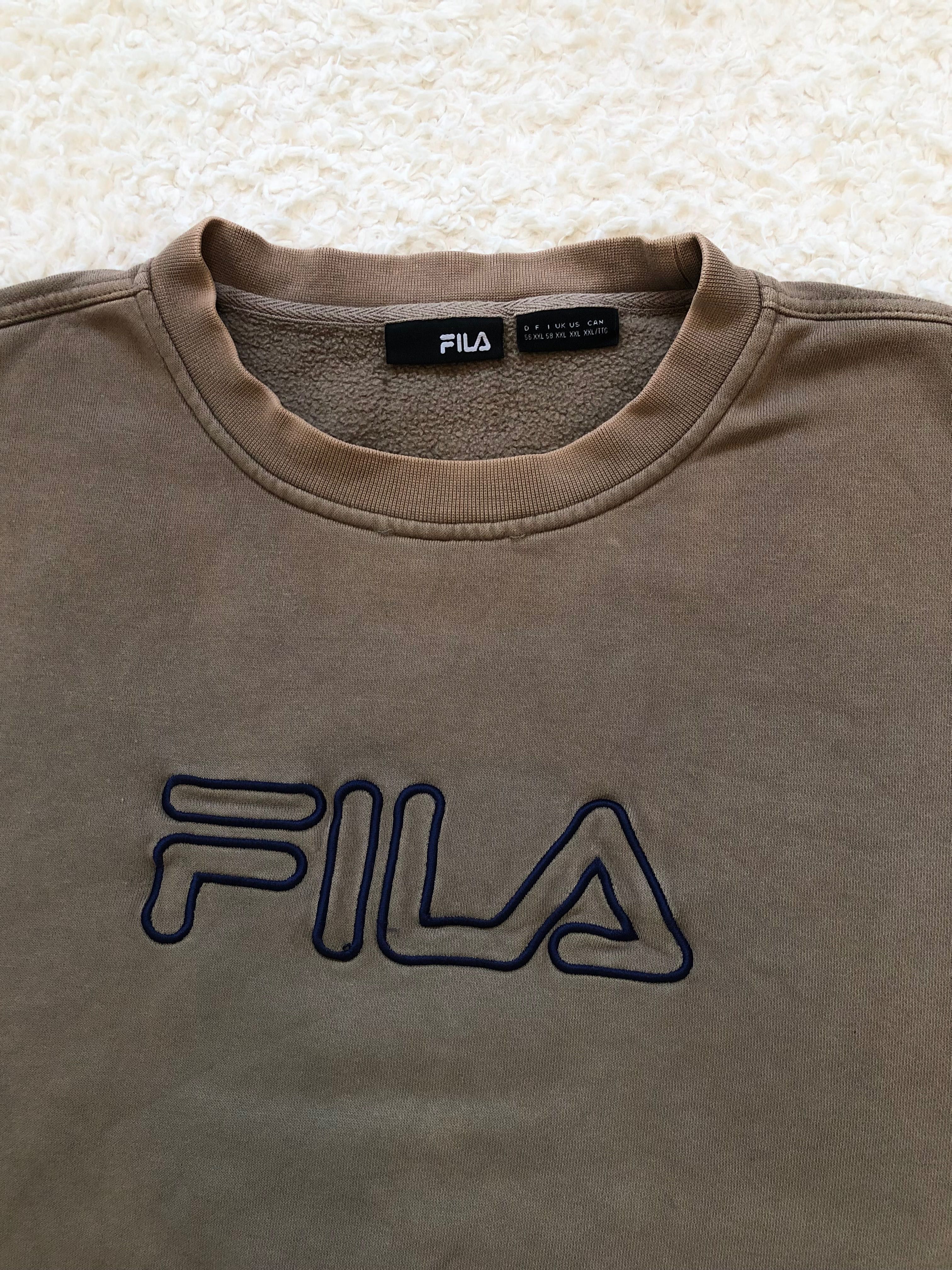Bluza Fila big logo vintage boxy fit 71x68 cm