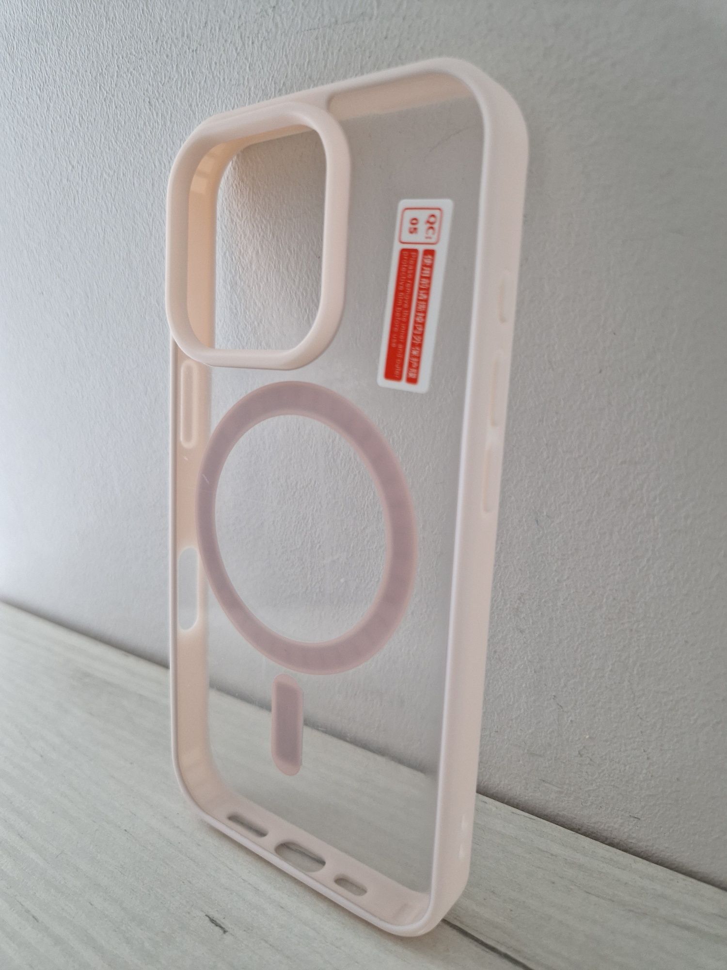 Acrylic Color Magsafe Case do Iphone 16 Pro Max jasnoróżowy