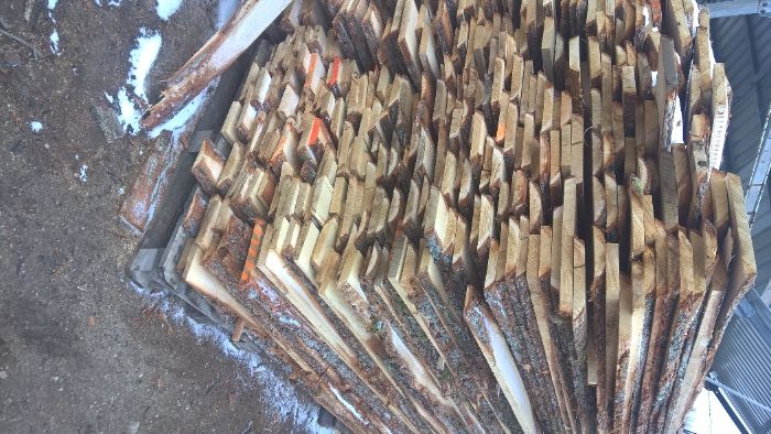 DESKI DĄB 32mm sezonowane mix obrzynane