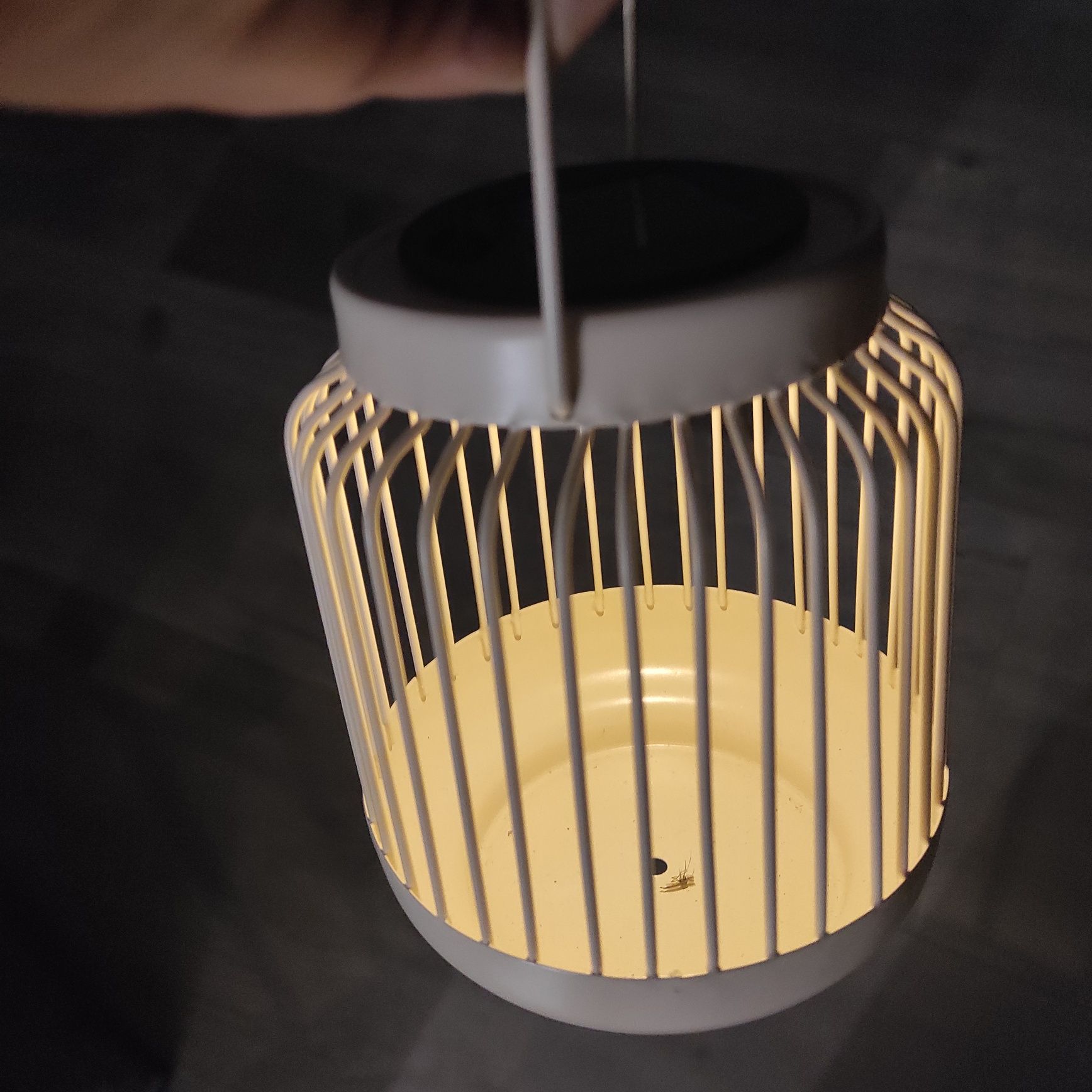 Lampion solarny nowy ecru homla
