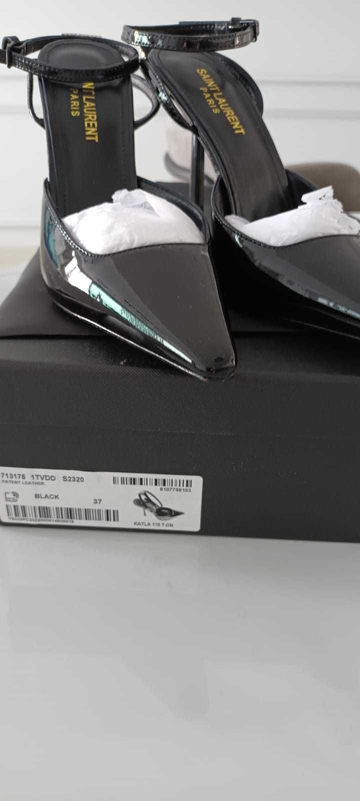 YSL Yves Saint Laurent  Anouk buty z kryształkami R. 37