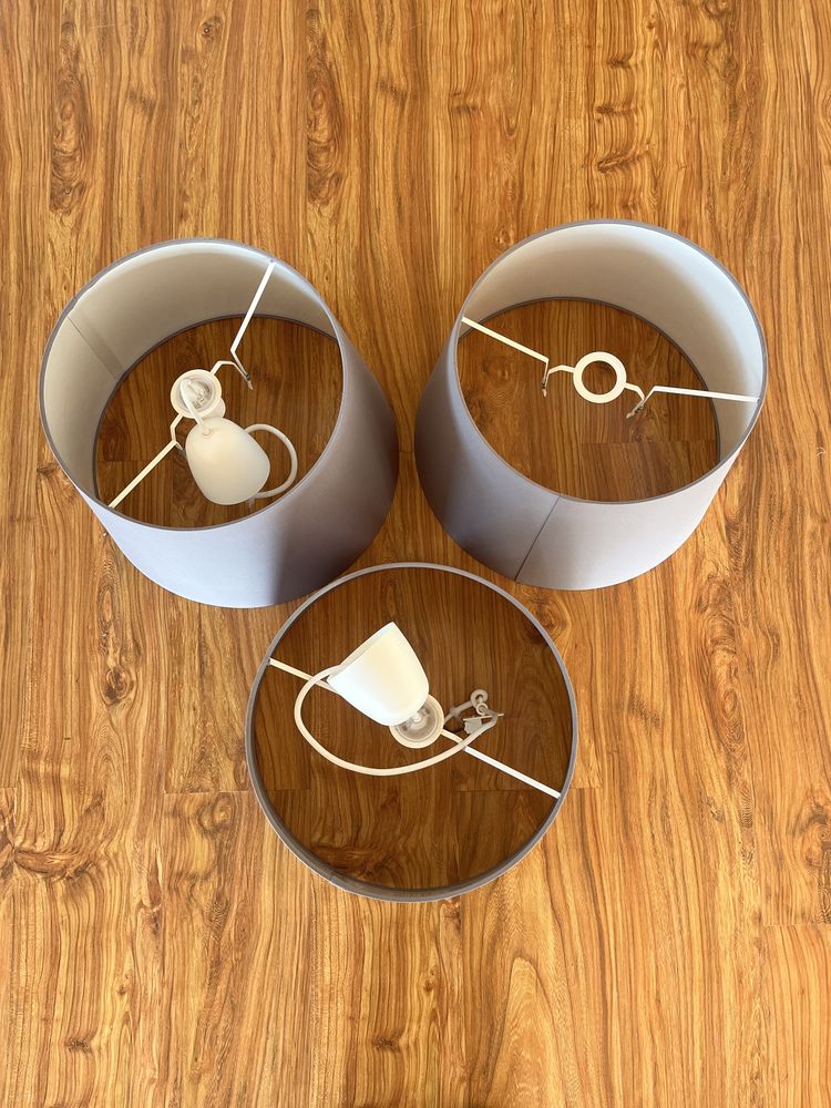 Duże szare klosze ikea skottorp 42 cm