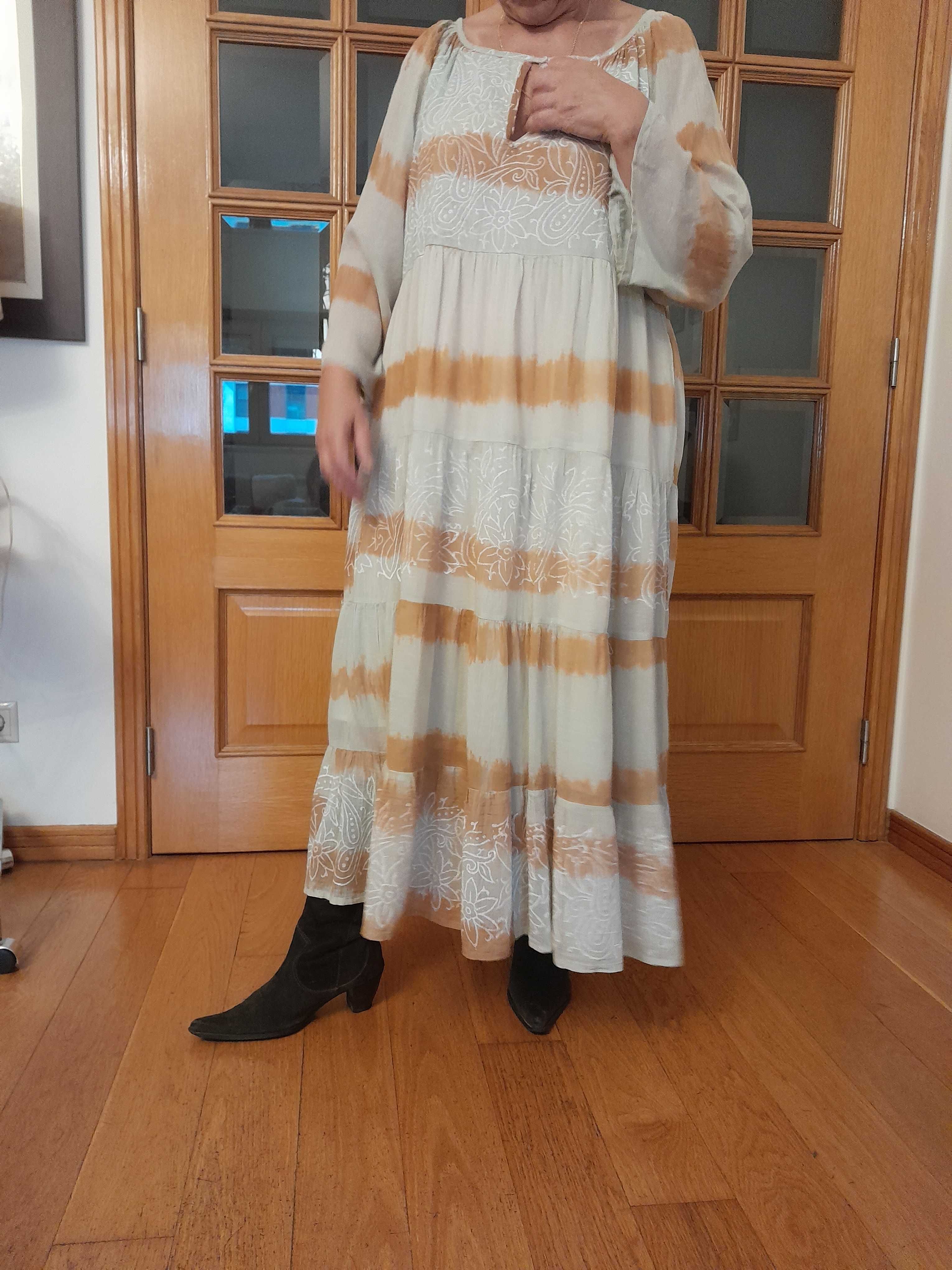 Vestido midi senhora , L / XL