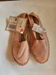 Buty letnie espadryle 37 wkładka 22 różowe pudrowy róż nowe metka