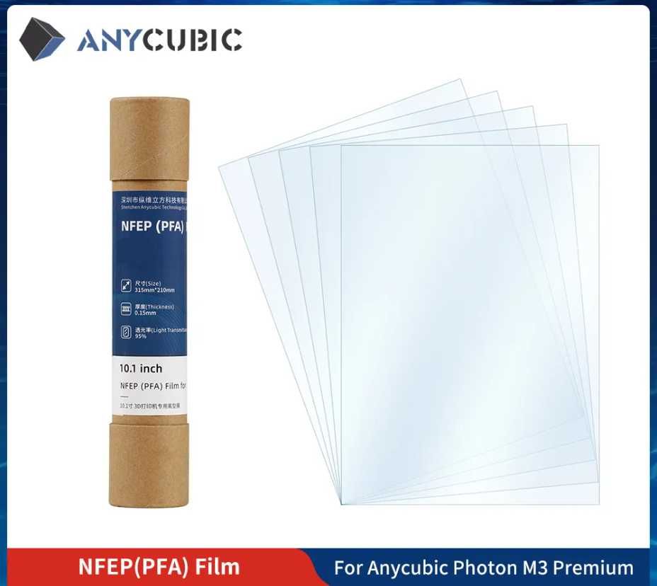 FEP пленка для Anycubic Photon M3 Premium NFEP PFA 315× 210 mm 2шт