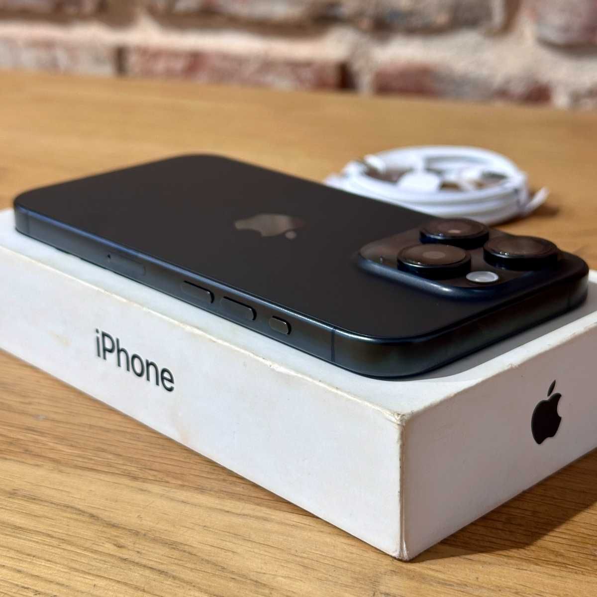  Apple iPhone 15 Pro 128GB Black Titanium Idealny Gwarancja ROK