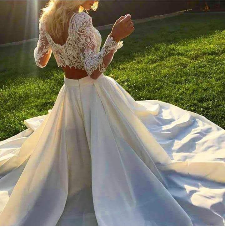 Весільна сукня, молочна, спідниця + топ