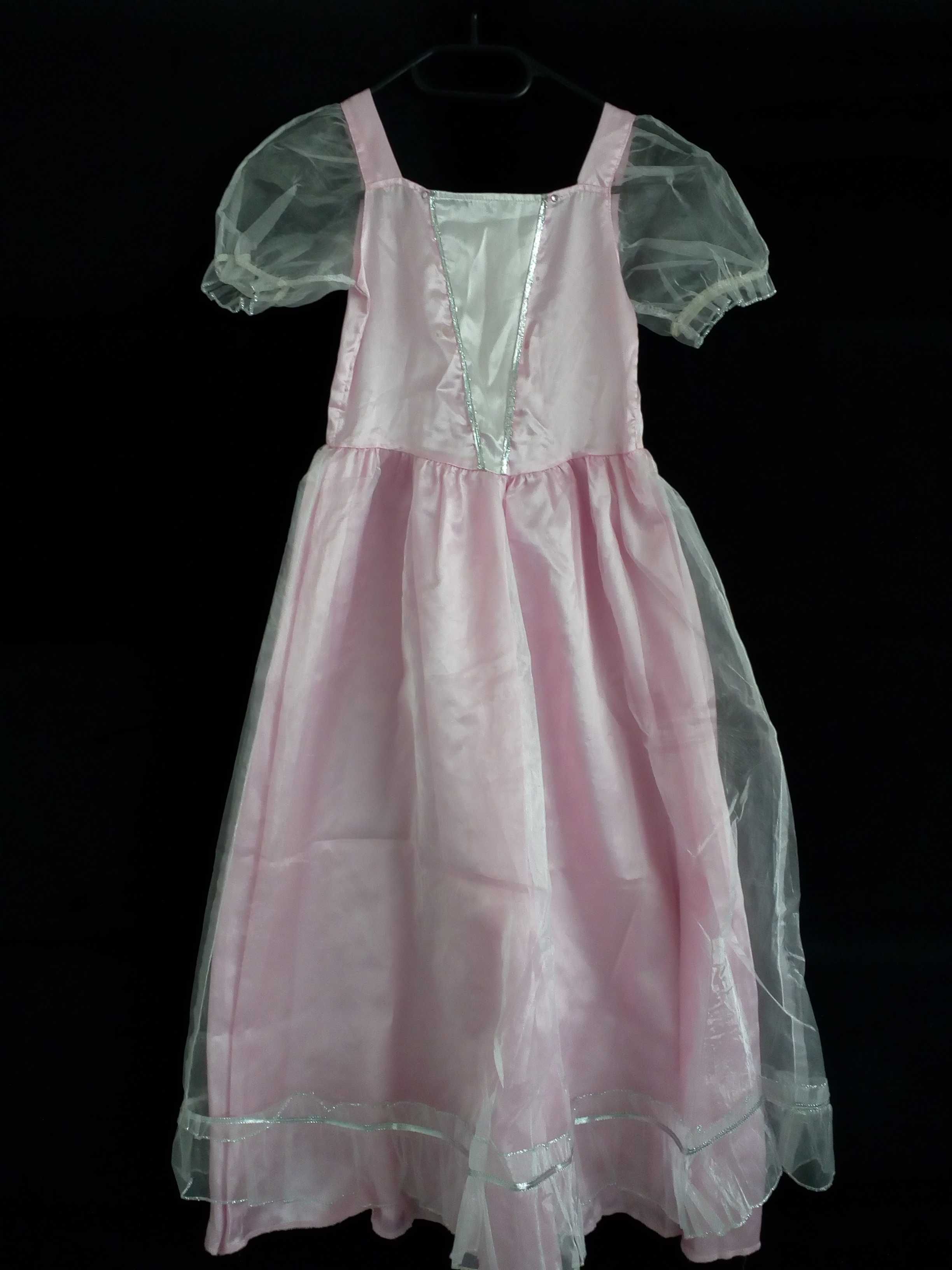 Strój karnawałowy (kostium) księżniczki różowa suknia