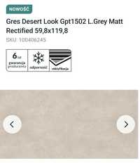 Płytki Gres Desert Look L.Grey Matt 59,8x119,8 R [37 zł/m2]
