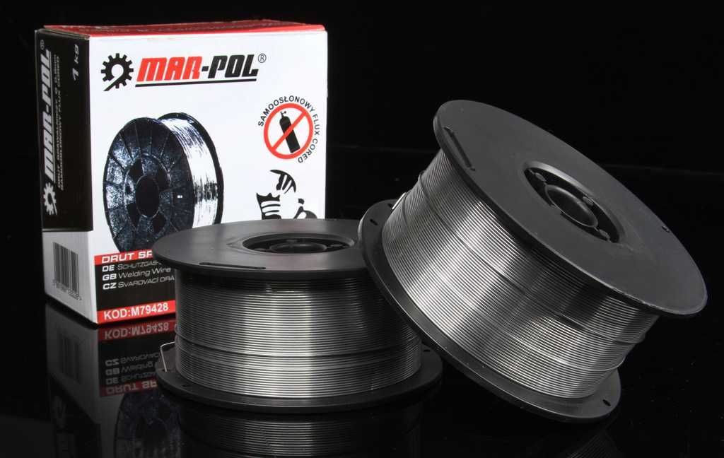 Drut spawalniczy rdzeniowy samoosłonowy FLUX 0,8mm 1kg 1000g 1kg FCAW