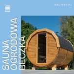 Sauna ogrodowa Beczka Ruska Bania 200 x 250 cm, dobierz piec i dodatki