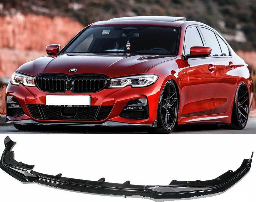 Dokładka zderzaka Splitter BMW 3 G20 G21 CZARNY POŁYSK