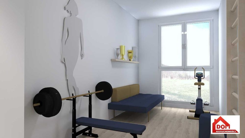 Apartament w stanie deweloperskim z wizualizacją